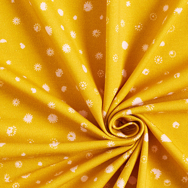 GOTS Jersey coton capsules de pavot | Tula – jaune curry/rose,  image number 3