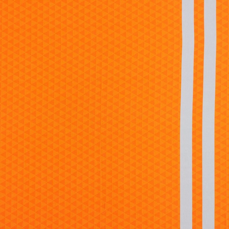 French Terry Sweat d’été Tissu bordure Ouvrier du bâtiment d’un jour – orange clair/argent,  image number 1
