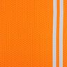 French Terry Sweat d’été Tissu bordure Ouvrier du bâtiment d’un jour – orange clair/argent,  thumbnail number 1