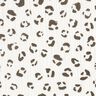 Tissu double gaze de coton Grand motif léopard – ivoire/gris foncé,  thumbnail number 1