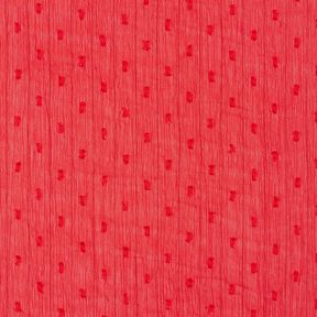 Mousseline Dobby métallisée à fines rayures – rouge/argent métallisé, 