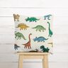 Tissu de décoration Semi-panama Remarquables dinosaures – écru/vert foncé,  thumbnail number 5