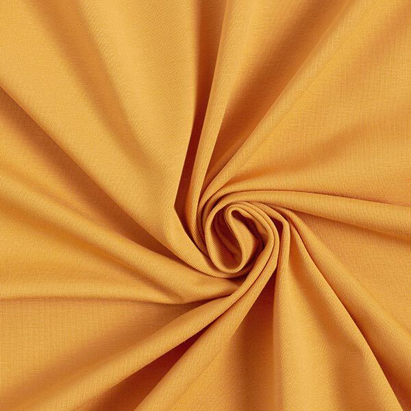 Jersey coton Medium uni – jaune curry,  image number 1