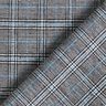 Mélange viscose Prince de Galles abstrait – bleu roi/noir,  thumbnail number 4