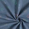 Tissu double gaze de coton Licornes Imprimé feuille – gris bleu,  thumbnail number 4