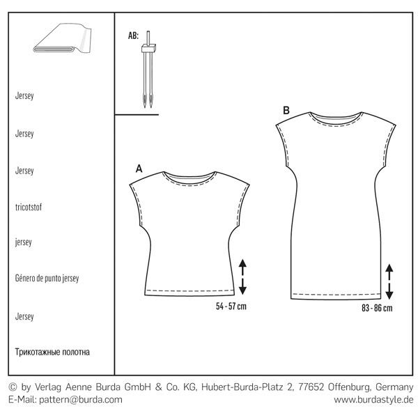 Haut / Robe, Burda 6540,  image number 6
