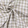 Tissu en coton Vichy - 1 cm – marron clair,  thumbnail number 2