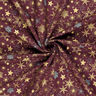 Tissu en coton Popeline Grandes étoiles – merlot/or,  thumbnail number 3