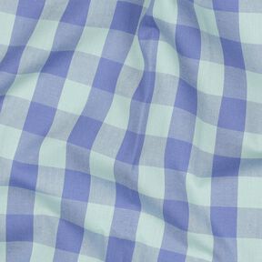 Popeline coton Carreau | Poppy Fabrics – menthe clair/mauve, 