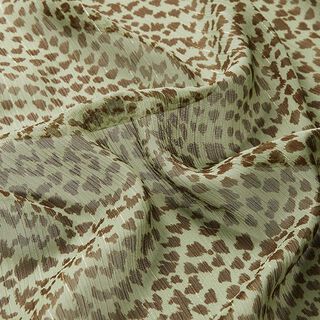 Crêpe mousseline avec fils de lurex & motif léopard – roseau, 
