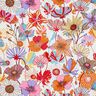 Tissu de décoration Panama Fleurs colorées – crème/lavande,  thumbnail number 1