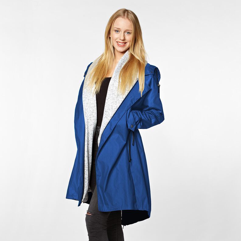 Tissu pour vestes de pluie uni – bleu roi,  image number 7