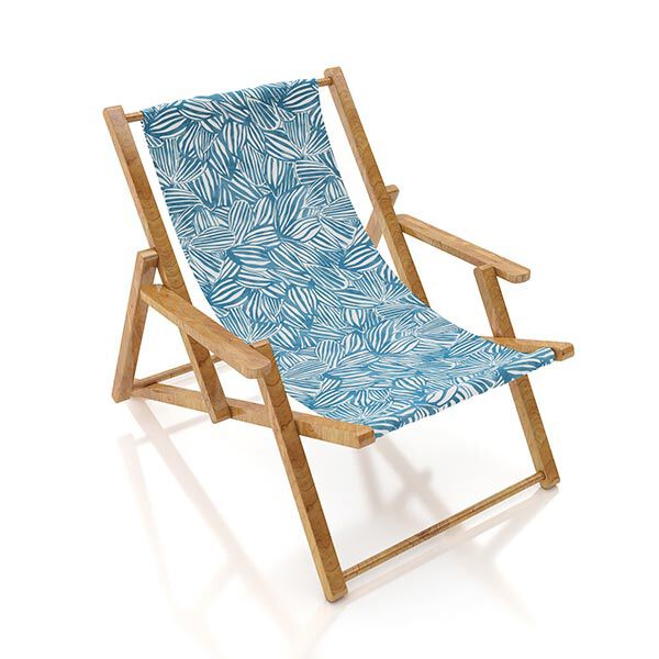 Tissu d’extérieur Canvas Feuilles abstraites – bleu, image number 10