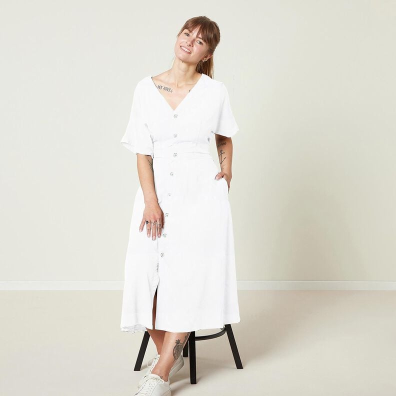 Viscose Stretch Uni – blanc,  image number 8