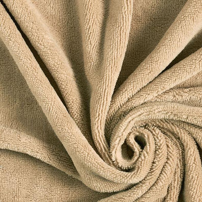 Tissu éponge douillet Bambou Uni – beige,  image number 1