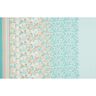Viscose Voile Motif de bordure florale Paisley – bleu,  thumbnail number 1