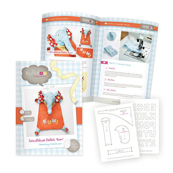 Tutoriel de couture doudou éléphant : Patron en papier "KUMI" | Kullaloo, image number 4