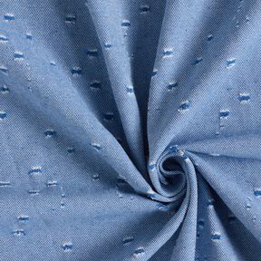 Denim de coton mélangé look destroy – bleu roi, 