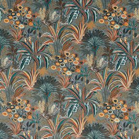 Velours de décoration Plantes exotiques – pin foncé, 