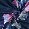 Jersey coton Ginkgo | Glitzerpüppi – bleu nuit/pourpre,  thumbnail number 3