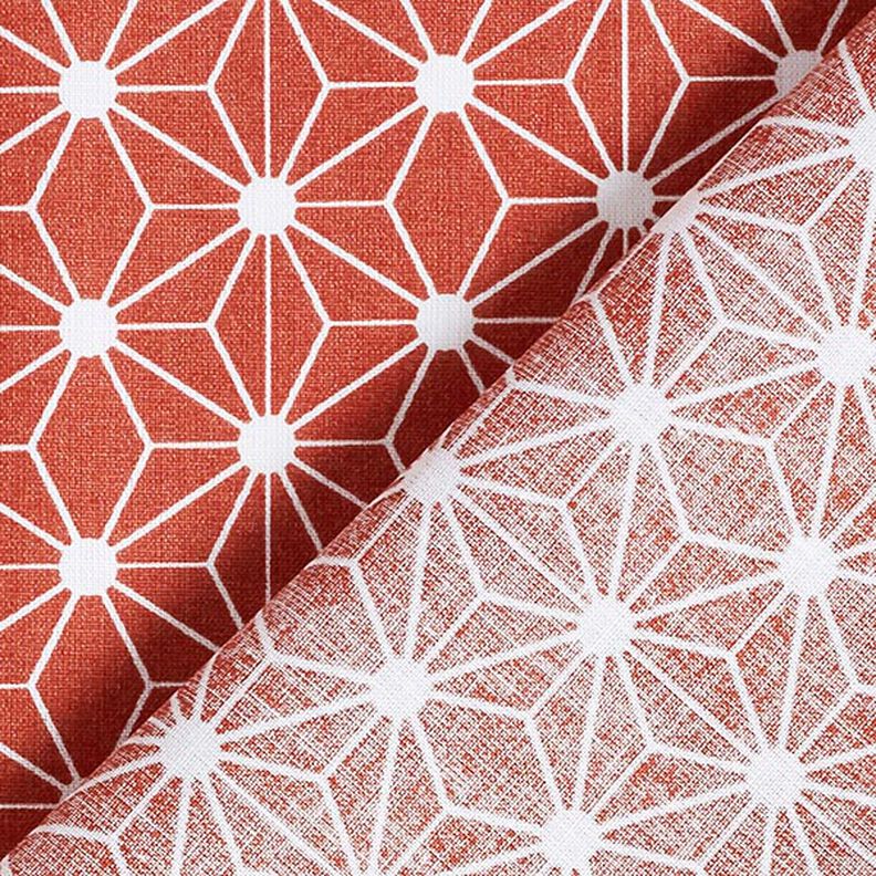 Tissu en coton Cretonne Étoile graphique – rouge,  image number 4