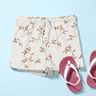 Jersey coton Vrilles de feuilles – ivoire/marron clair,  thumbnail number 5