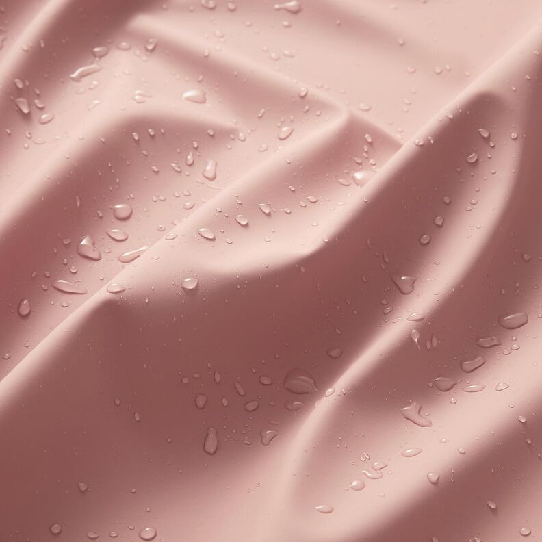 Tissu pour vestes de pluie uni – vieux rose clair,  image number 3