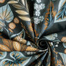 Tissu de décoration Semi-panama Feuilles paisley – gris bleu,  thumbnail number 3