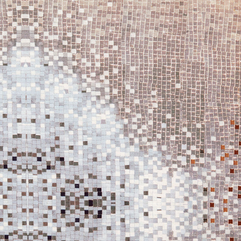 GOTS Jersey coton Mosaïque | TCC x LOOKS by Wolfgang Joop – caramel/taupe foncé,  image number 8
