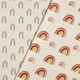 Tissu de décoration Semi-panama Arc-en-ciel – nature/rouge,  thumbnail number 5