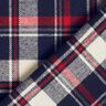 Flanelle coton Carreaux – bleu noir/carmin,  thumbnail number 4