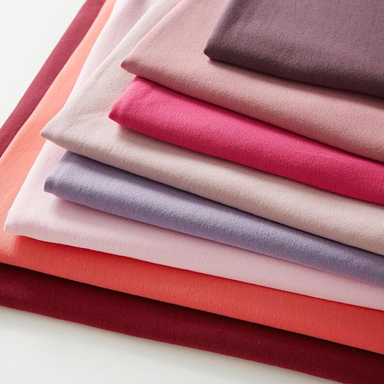 Molleton coton léger uni – mauve,  image number 8