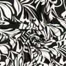 Jersey viscose Fleurs abstraites – noir/ivoire,  thumbnail number 3