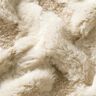 Fourrure synthétique Tissu bouclé Losanges – sable/nature,  thumbnail number 2