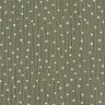 Tissu double gaze de coton Petits points – olive clair/blanc,  thumbnail number 1