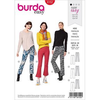 Pantalon évasé, Burda 6152 | 34-44, 