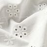 Tissu de coton à broderie Petites fleurs – blanc,  thumbnail number 2