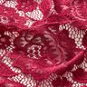 Dentelle élastique Fleurs et feuilles – rouge foncé,  thumbnail number 3