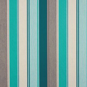Tissu d’extérieur Canvas Rayures mixtes – sapin bleu/greige, 
