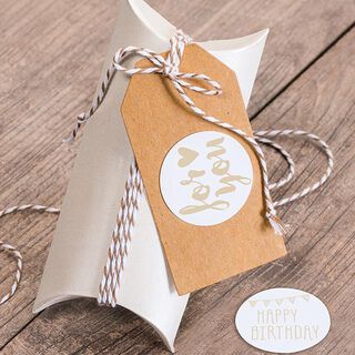 Boite cadeaux grand [ 6 Pièces ] – crème, 