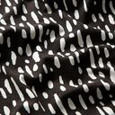 Jersey viscose pois gouttes – noir/blanc, 