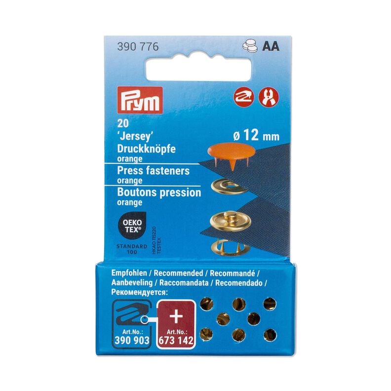 Boutons pression en jersey [12 mm] | Prym – orange,  image number 3