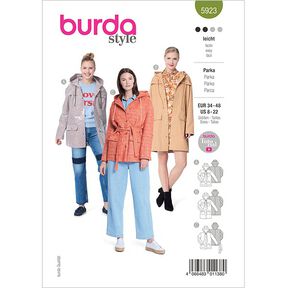 Parka  | Burda 5923 | 34-48, 