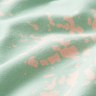 GOTS Jersey coton Fleur de sureau | Tula – vert pastel/rose, 