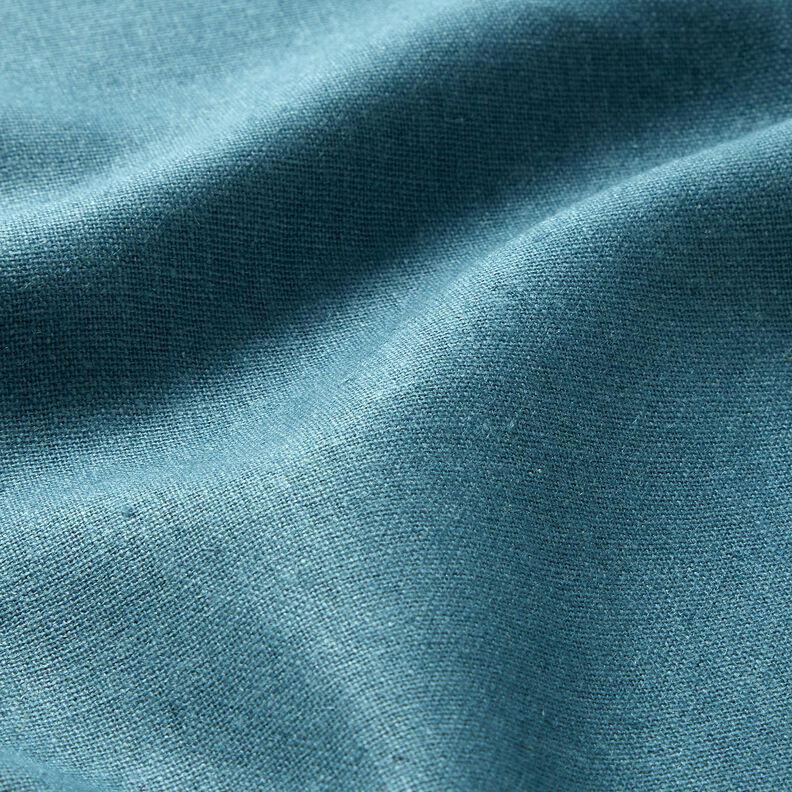 Pur lin lourd Uni – bleu océan, image number 2