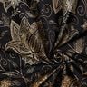 Jersey coton fleurs de mandala dorées | Glitzerpüppi – noir/or,  thumbnail number 3