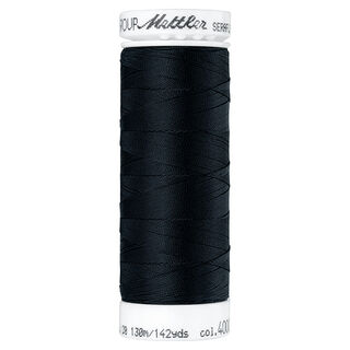 Fil à coudre Seraflex pour coutures élastiques (4000) | 130 m | Mettler – noir, 