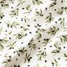 Tissu de décoration Semi-panama Mini-olives – ivoire/pin,  thumbnail number 2