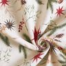 Tissu de décoration Jacquard Lurex branches de sapin – nature/or,  thumbnail number 3