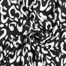Jersey viscose Motif léopard abstrait – noir/blanc,  thumbnail number 4